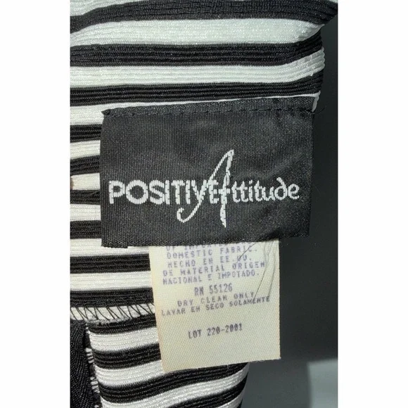 💙 Vintage Positive Attitude Striped Maxi Dress with Belt - Picture 6 of 7